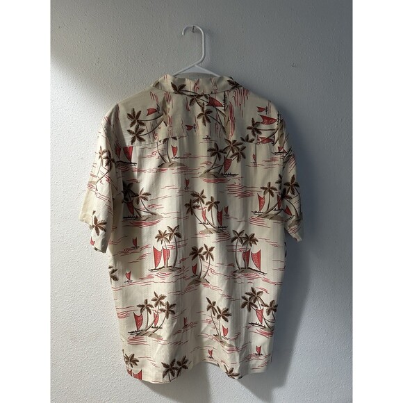 Tori Richard Shirt Men's M, Hawaiian Floral Print Short Sleeve Casual 70% Silk - Picture 4 of 7